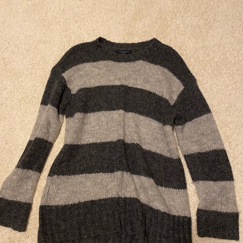 American eagle sweater, grey, size: Xs